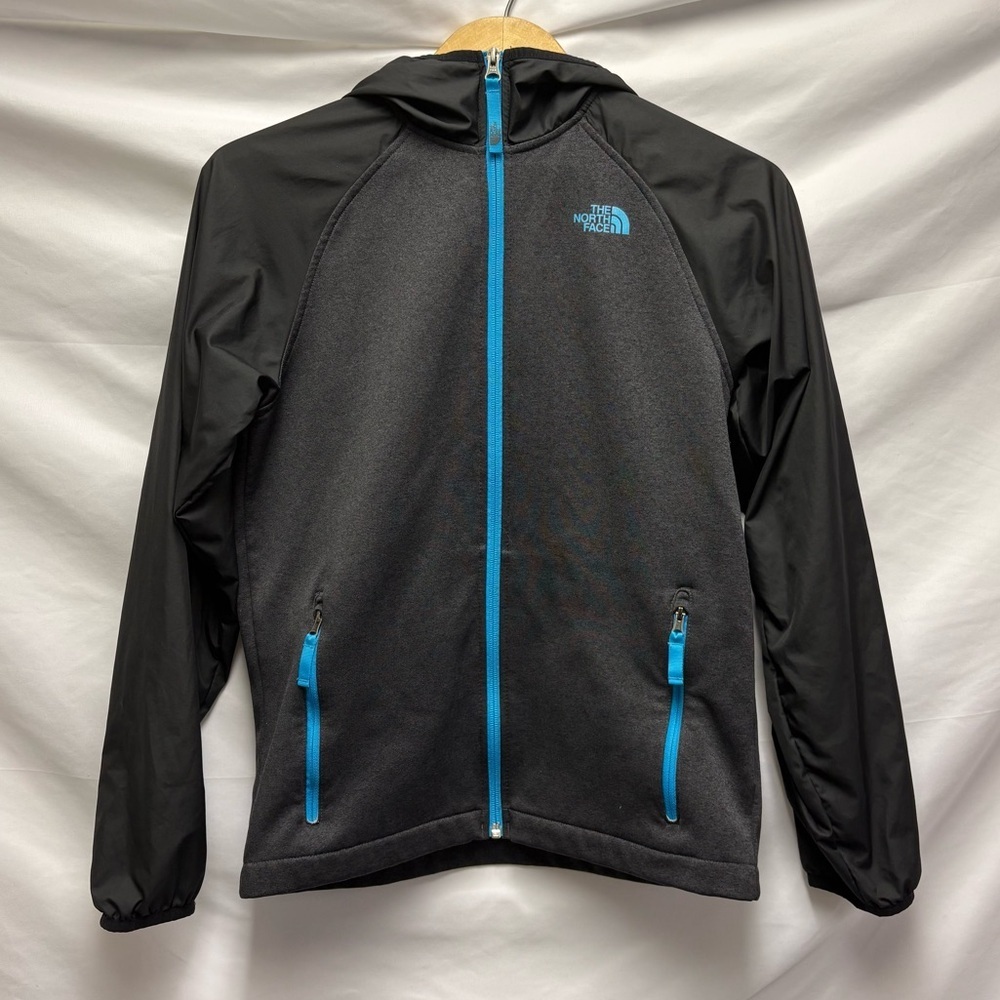 The North Face Youth Large Boys Canyonlands Track Hoodie TNF Dark Grey Heather